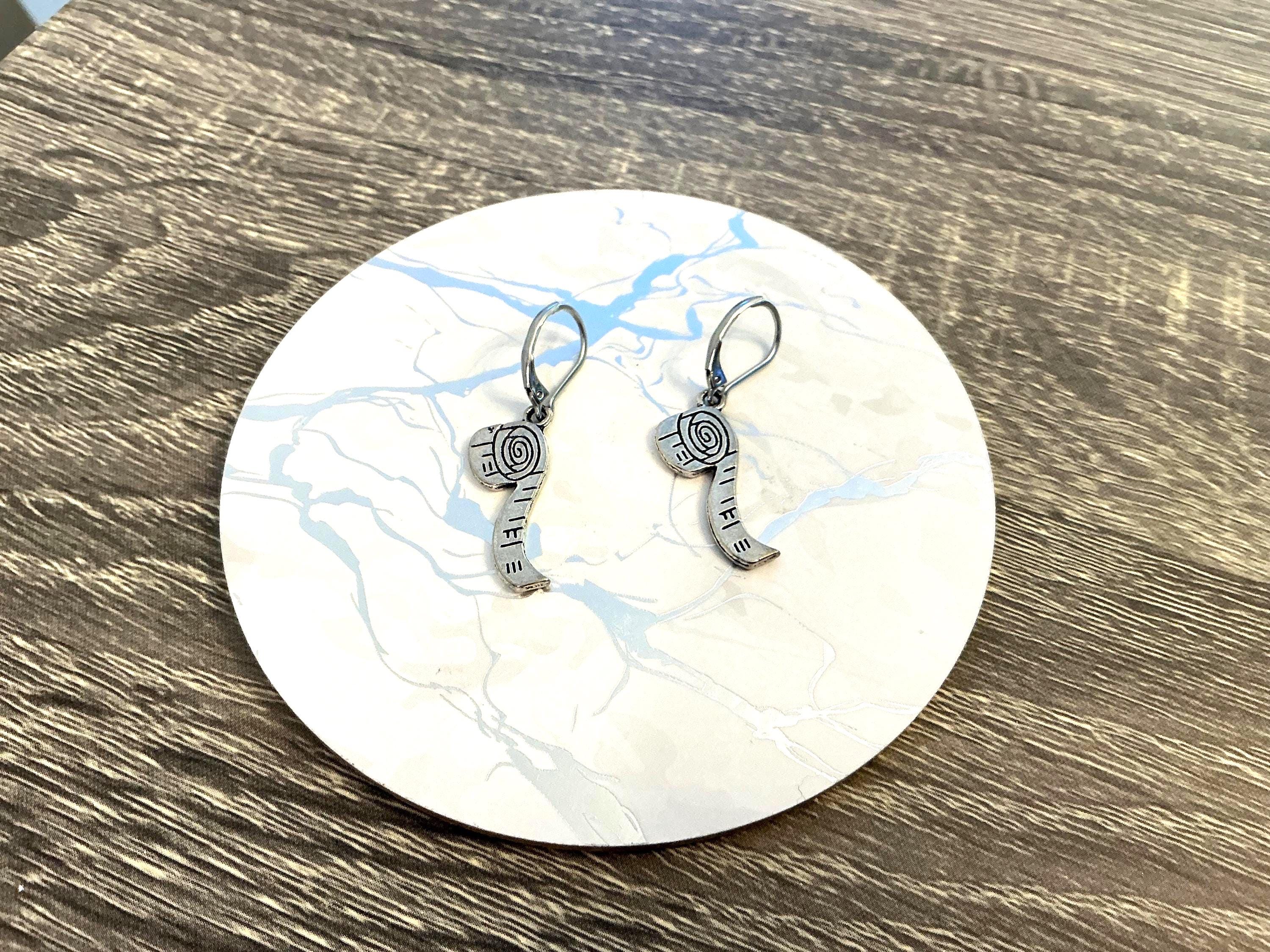 Fiber Arts Charm Earrings/ Handcrafted  Jewelry For Makers
