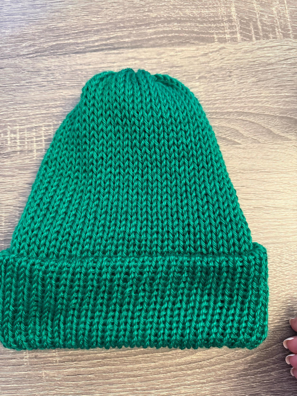 Handmade Knit Cuffed Beanie – Soft Winter Hat, PNW Cap