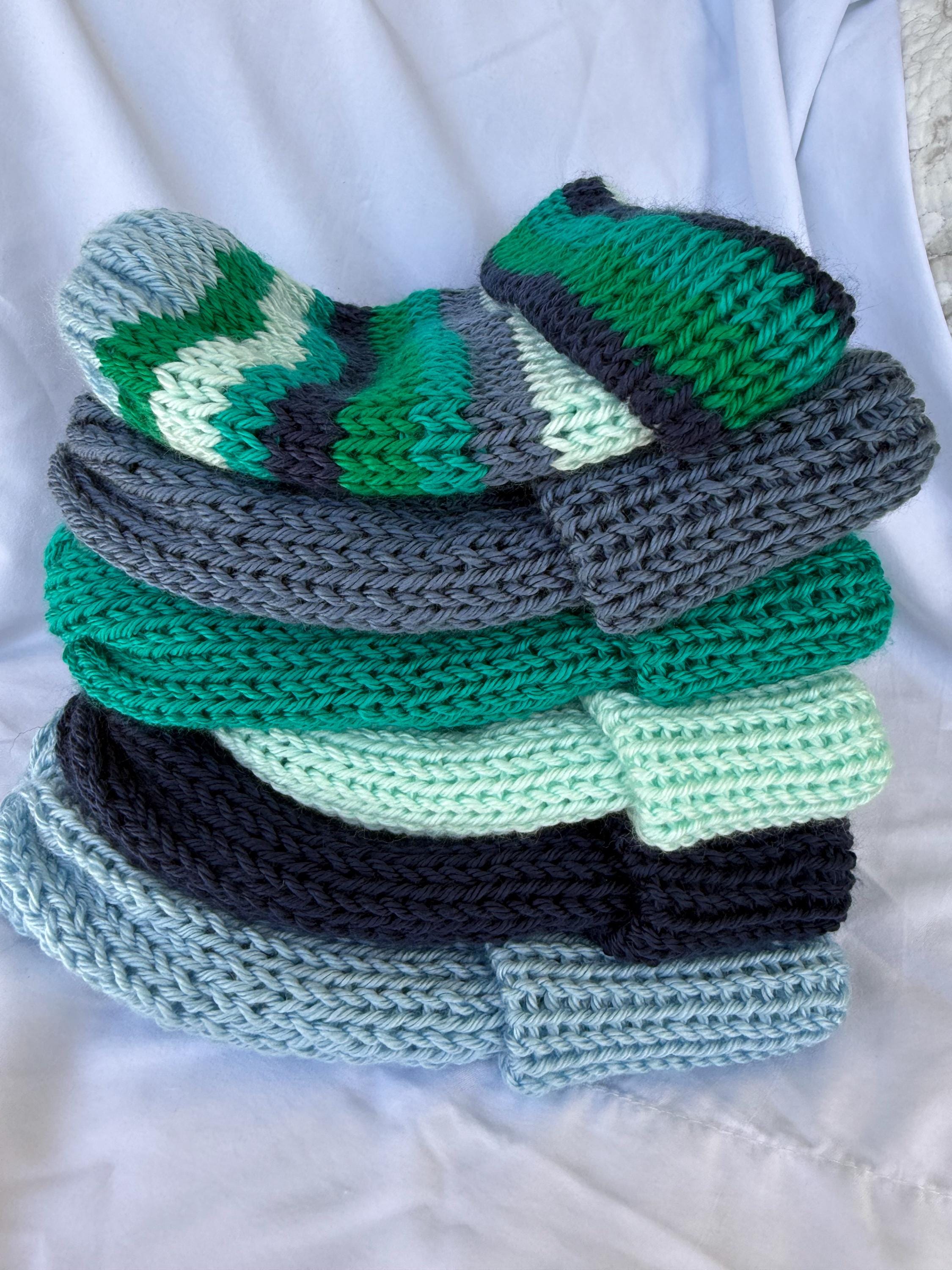 Handmade Knit Cuffed Beanie – Soft Winter Hat, PNW Cap