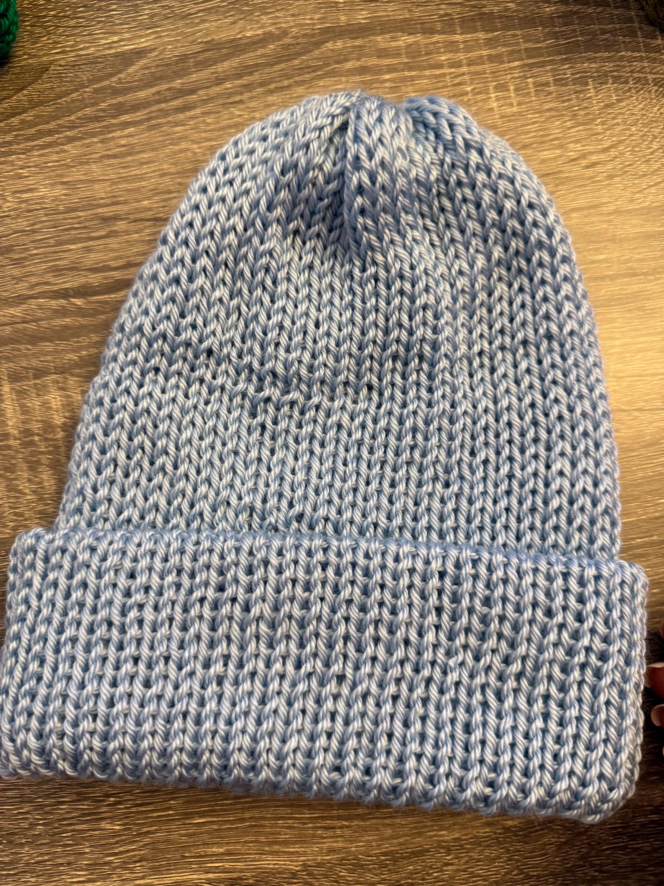 Handmade Knit Cuffed Beanie – Soft Winter Hat, PNW Cap