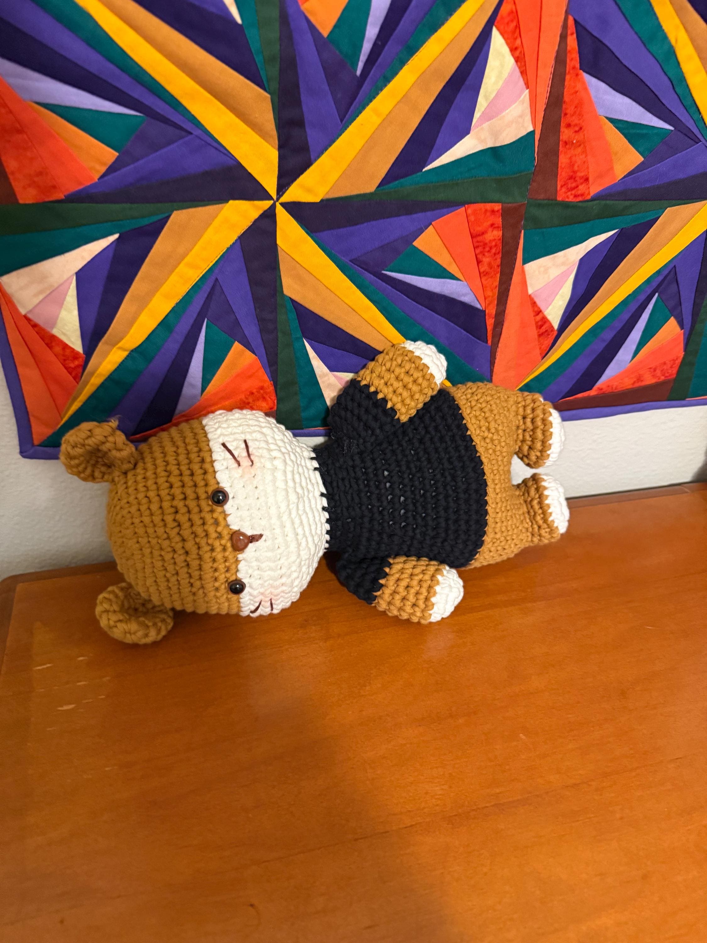 Crocheted Hamster Plush: Handmade Amigurumi Toy, 11.5 inch