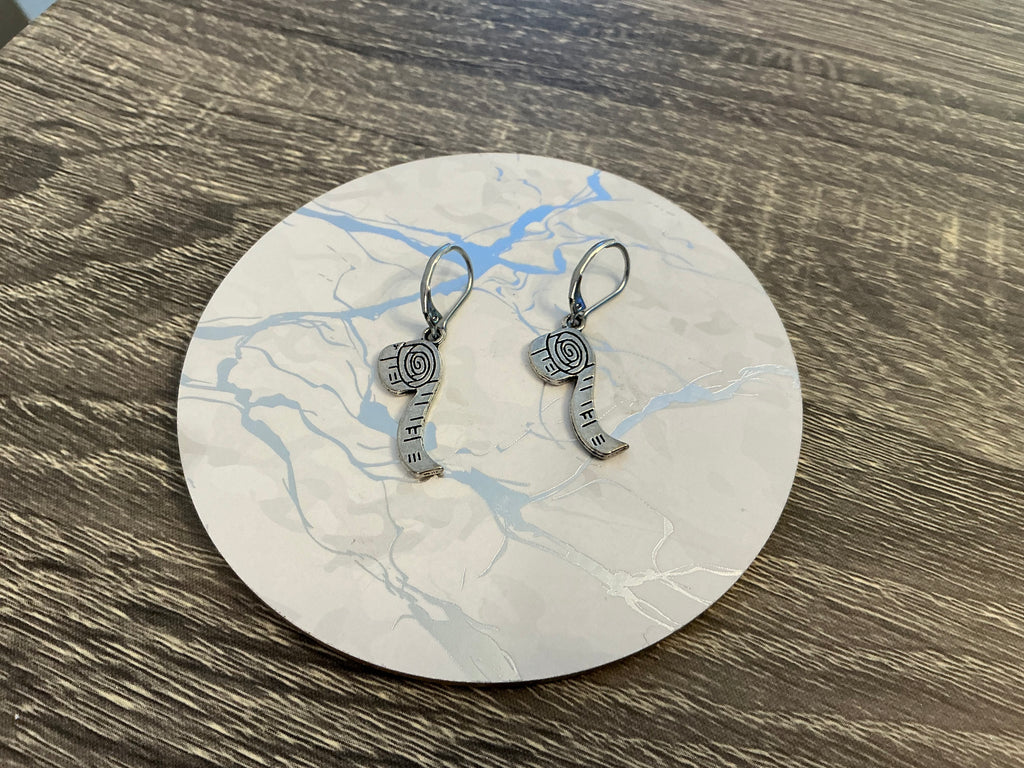 Fiber Arts Charm Earrings/ Handcrafted  Jewelry For Makers