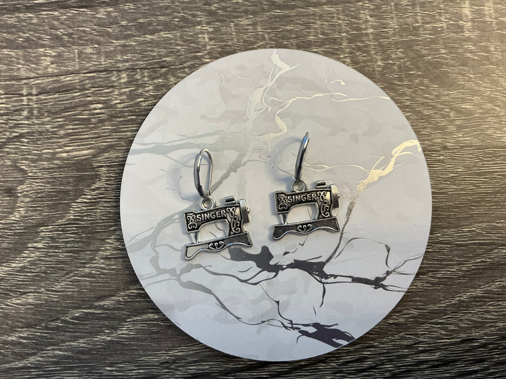 Fiber Arts Charm Earrings/ Handcrafted  Jewelry For Makers