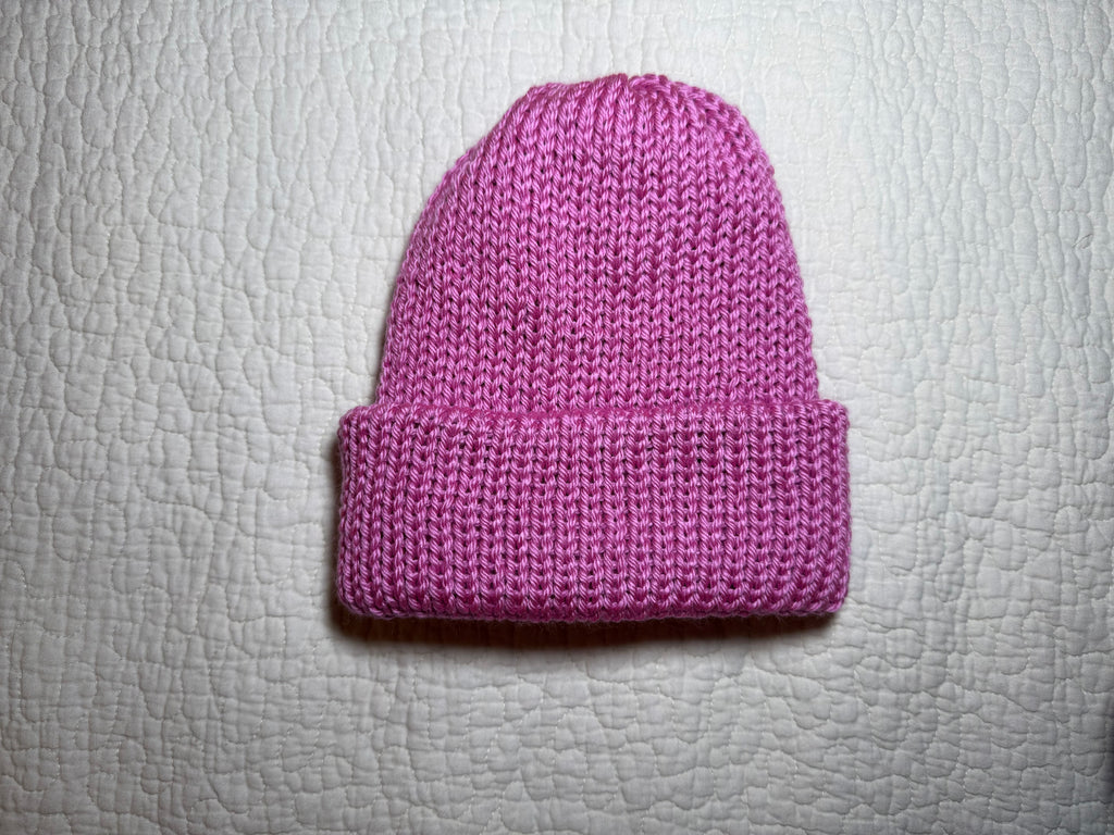 Knit Hat Handmade Winter Cap Double Sided Cap Toboggan