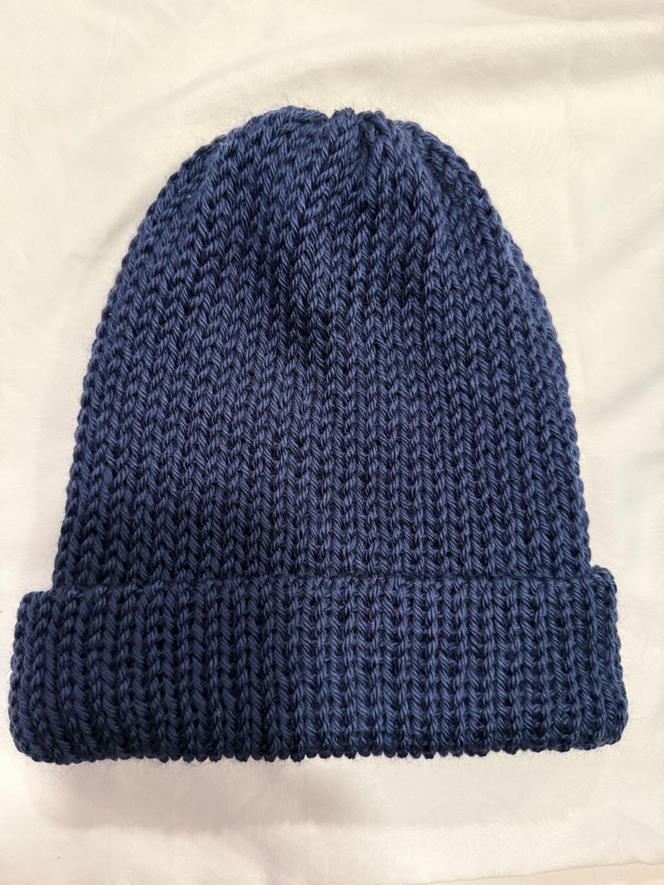 Handmade Knit Cuffed Beanie – Soft Winter Hat, PNW Cap