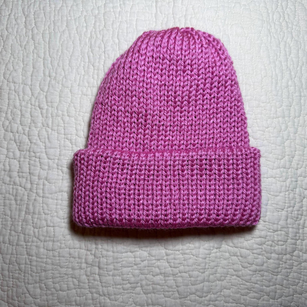 Knit Hat Handmade Winter Cap Double Sided Cap Toboggan